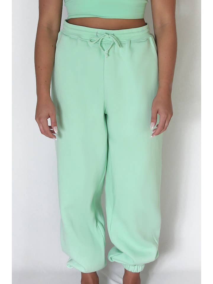 Moist Sweats - Vendita all'ingrosso Pantaloni sportivi/da jogging loungewear - Donna - Pantaloni della tuta — Pastel Green