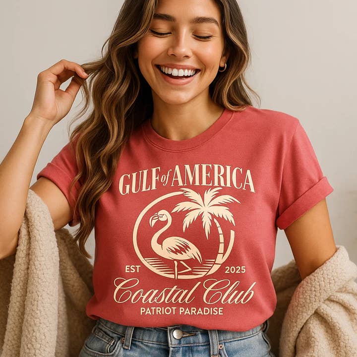 Gulf of America Design T-Shirt Bella Canvas for wholesale by Soleinspire