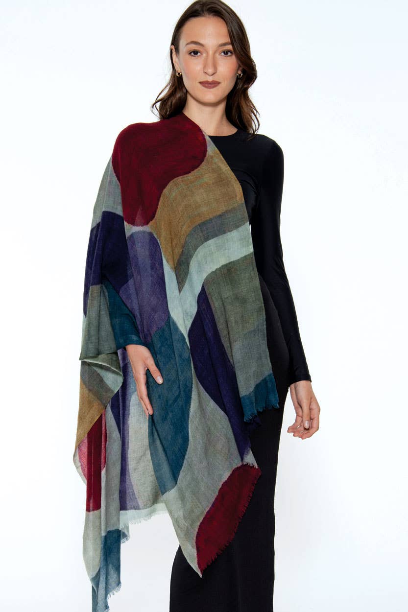 Sevya Handmade - Vente Châle – femme - Écharpes en laine fine Reena17