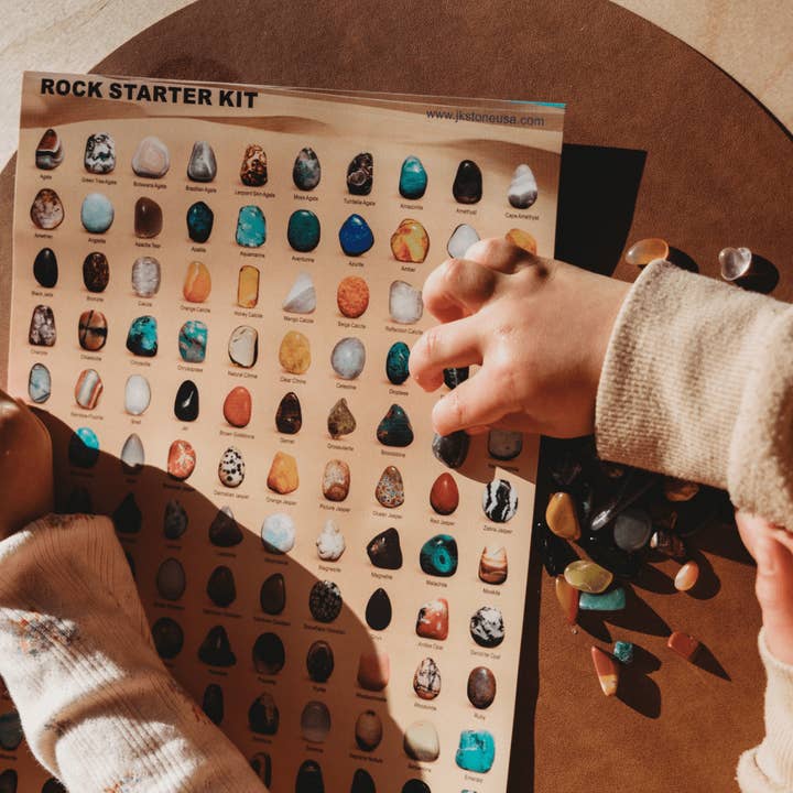 Crystal Discovery Kit (Gems and Poster) by Growing Kind for wholesale by Growing Kind