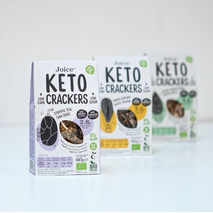 Helene Delices Grecs – Großhandel Cracker – Bio KETO-Cracker 60 g – Goldene Leinsamen3