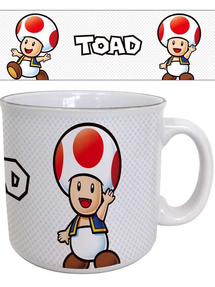 Super Mario - Toad-Name 20oz Camper Mug for wholesale by Pyramid America