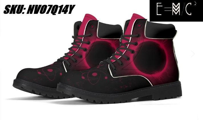 E=M/C2 - Wholesale Boots - Men's - E=M/C2 Men's Black Hole Pink Leather All Season Boots 0