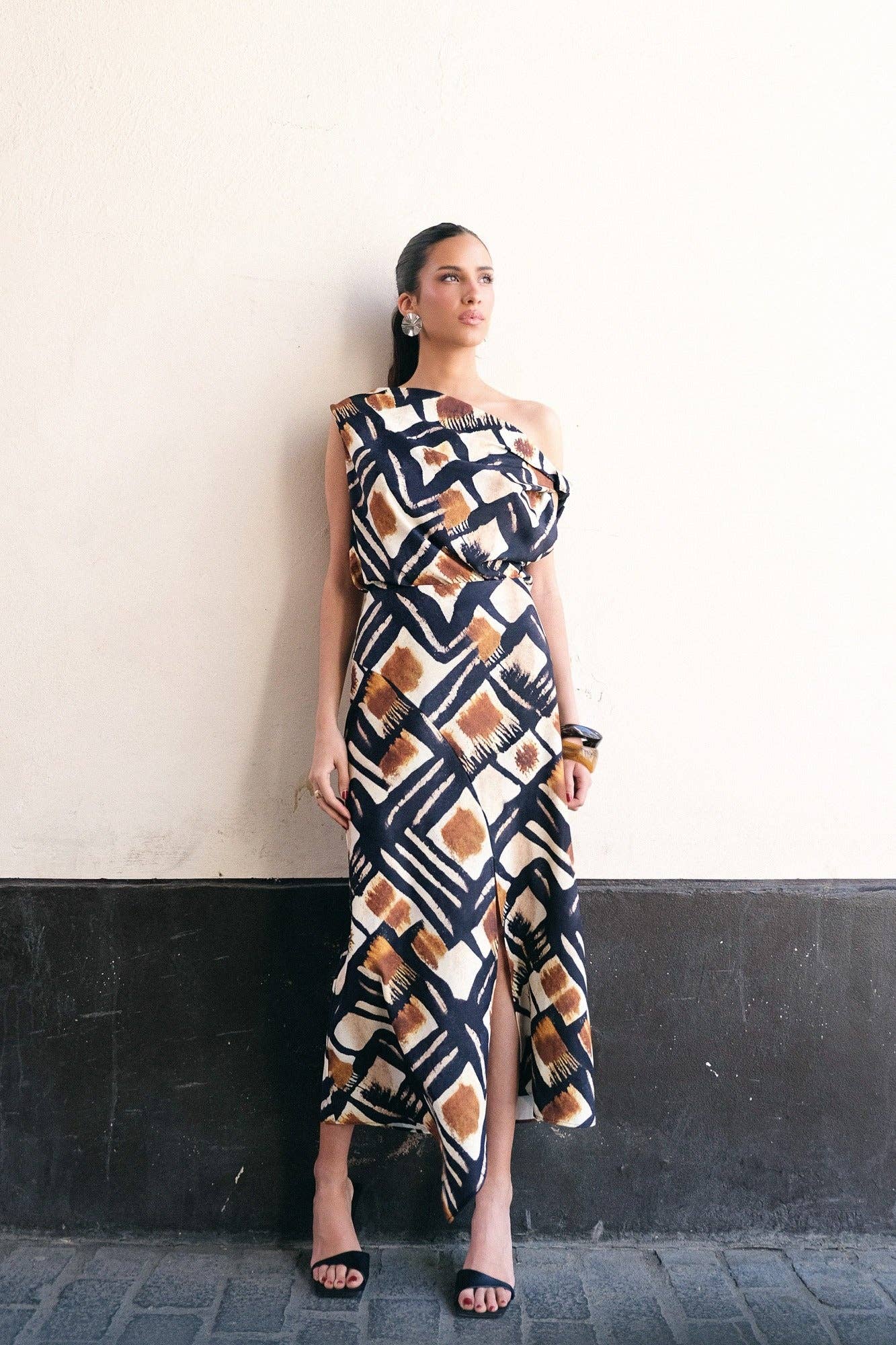 Black ETHNIC ASYMMETRICAL BLOUSE for wholesale on Faire0