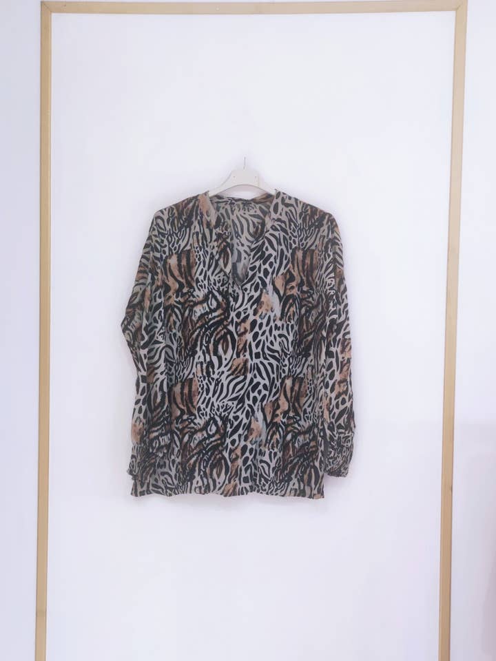 Pomelo paris - Wholesale top - Zwangerschap - Rita tiger blouse3