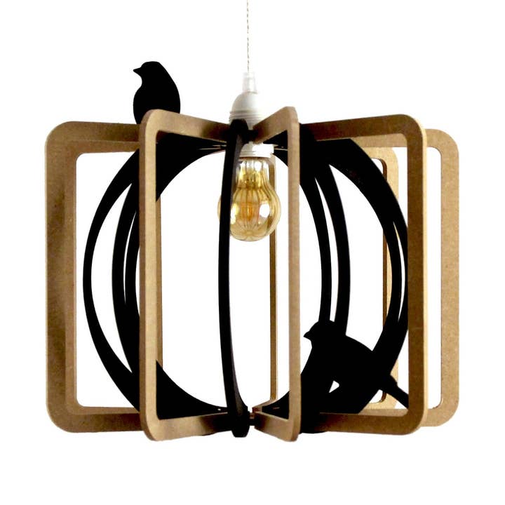 Lampe Suspension D36cm CAGE AUX OISEAUX pour la vente par RIF Luminaires