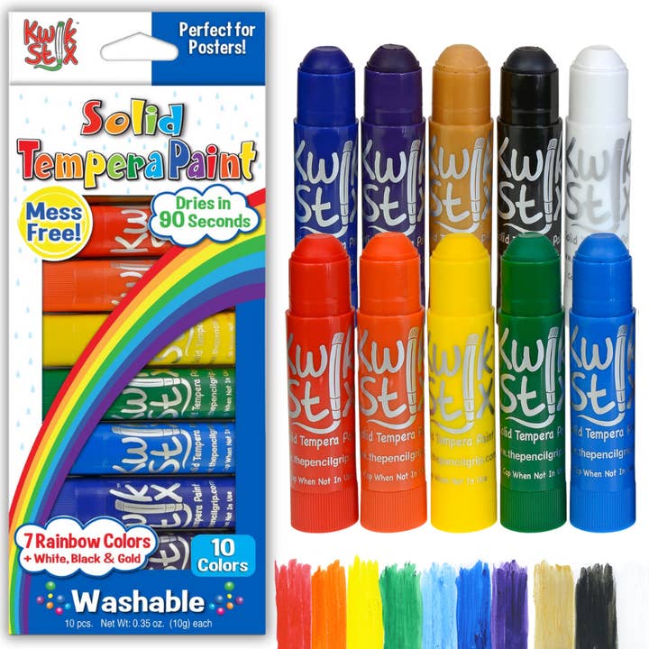 Kwik Stix Tempera Paint- Rainbow Set (10 Colors) TPG-699 for wholesale by TPG Creations / The Pencil Grip