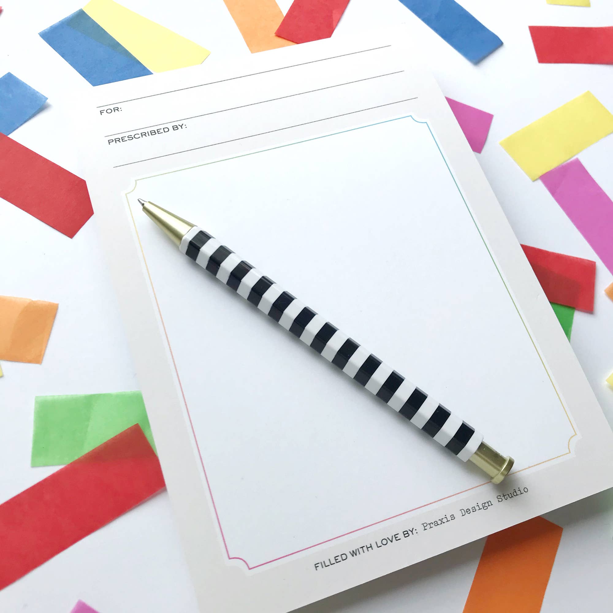 Praxis Design Studio - Wholesale Confetti - Confetti Card - Confetti Prescription Card4