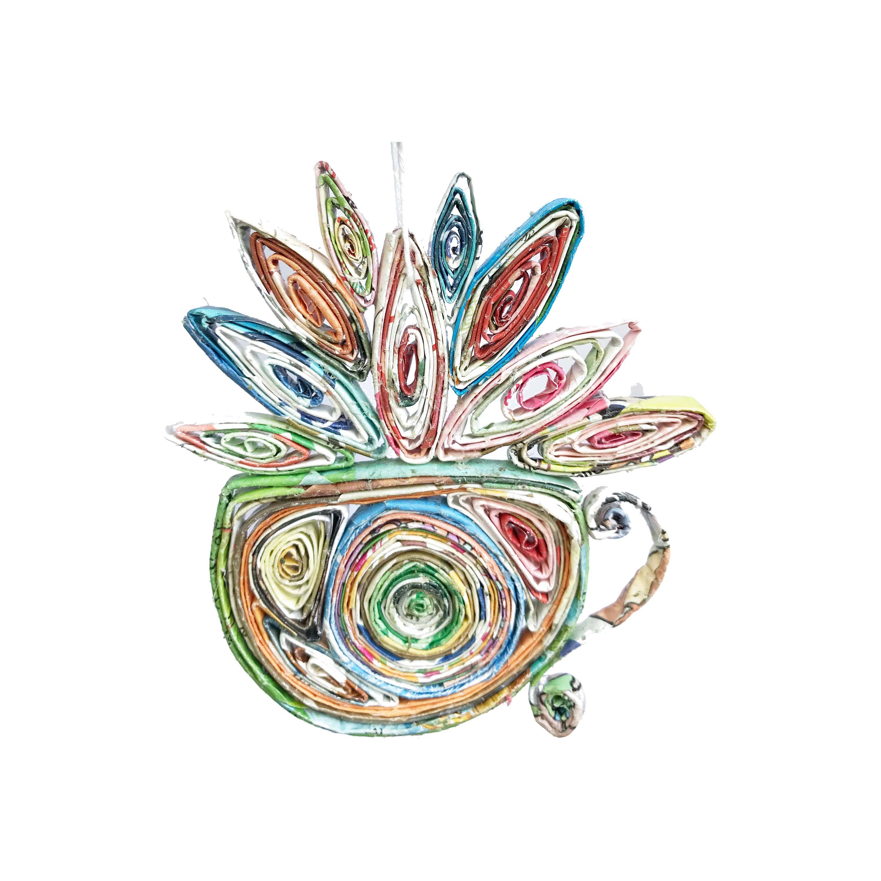 Loving Nature - Wholesale Car Decorative Charm - Unisex - Upcycled Quilling Handcrafted Car Charm Ornament