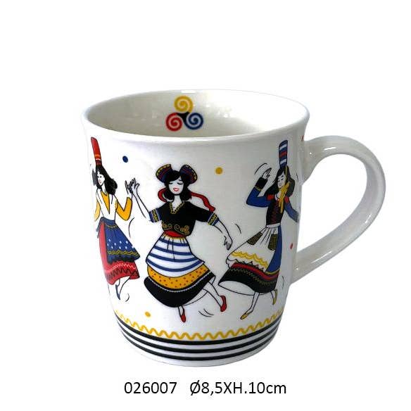 Faye - Wholesale Coffee Mug - Mug 'Madenn' Ø8.5 X H.9.5 cm / 325 ml0