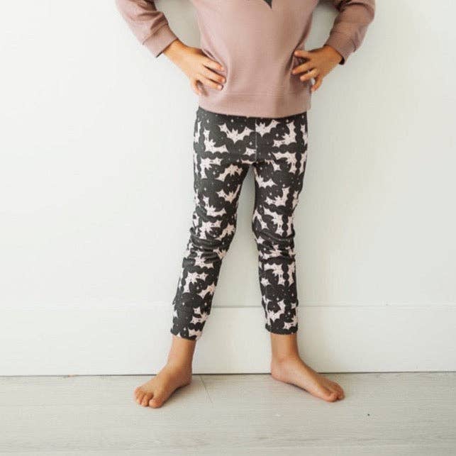 Halloween Starry Bat Organic Joggers for wholesale by Bohemian Babies