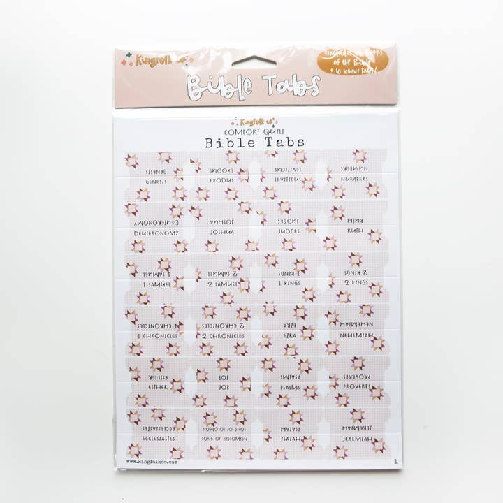 Comfort Quilt Bible Tabs for wholesale by Kingfolk Co