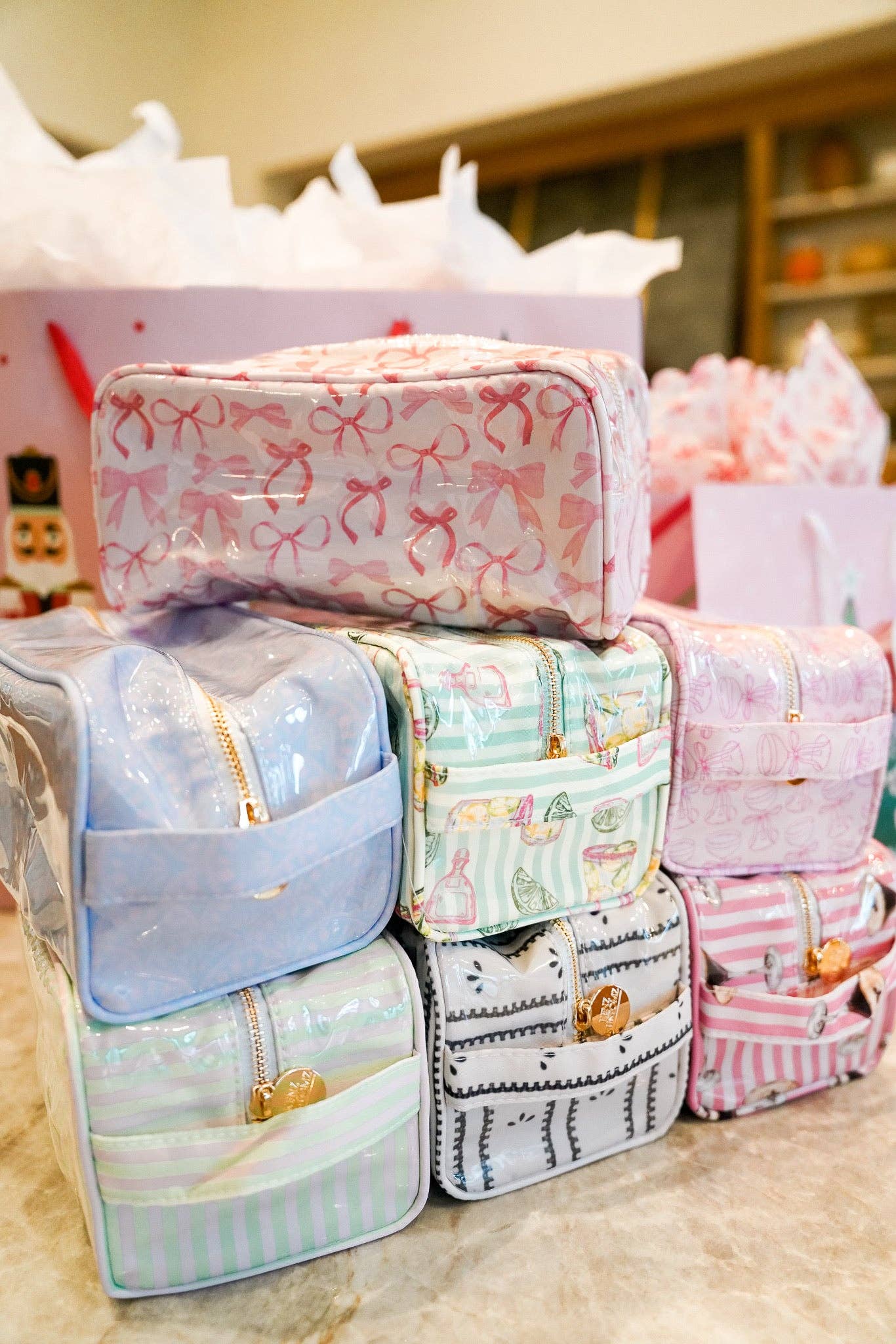 KENZKUSTOMZ - Wholesale Toiletry Bag - Women's - Clear Coat Toiletry Dopp Kit7