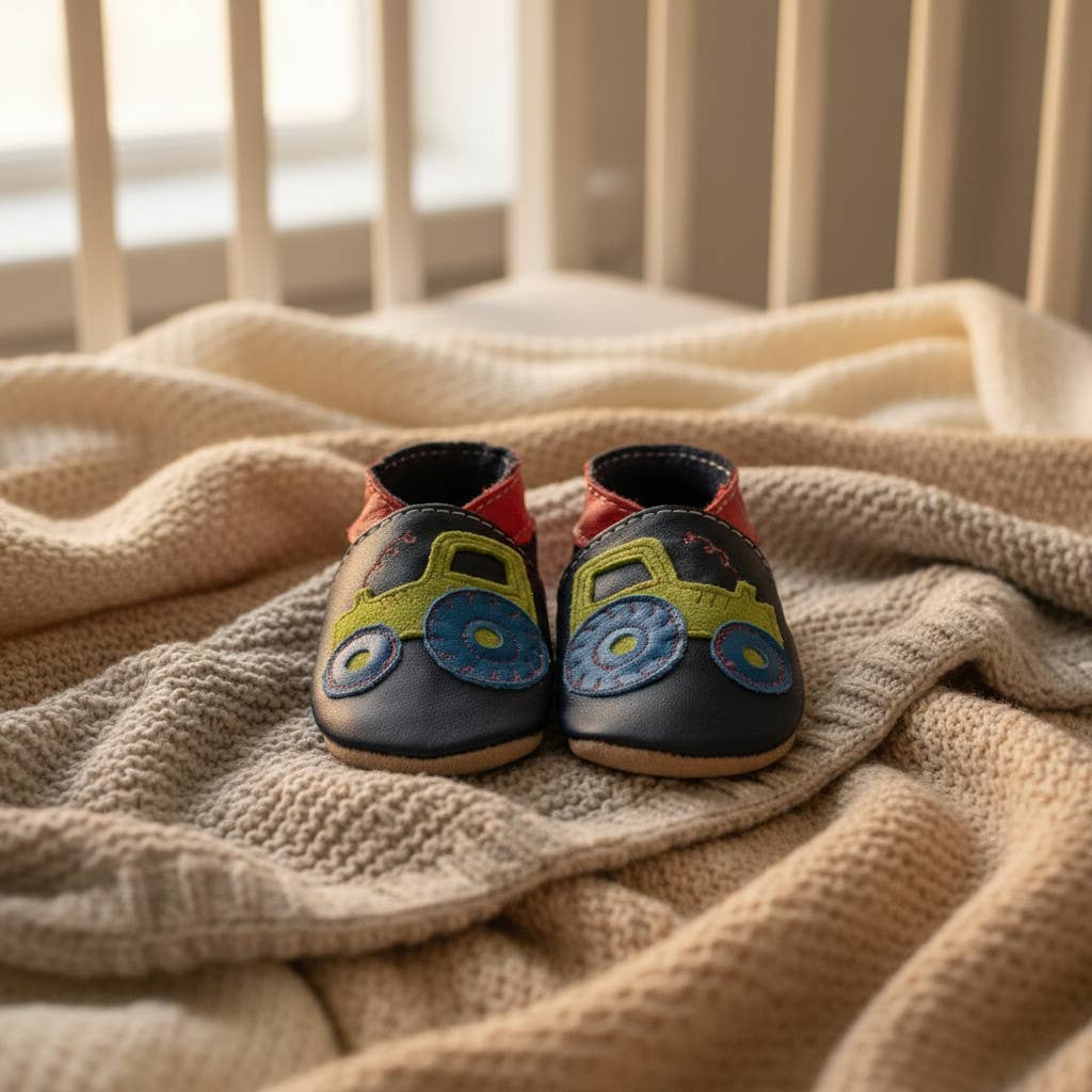 Inch Blue – Sapatos de berço – Bebé por atacado – Sapatos para Bebé e Criança - Trator2