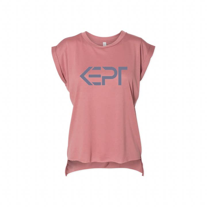 KEPT Women’s Flowy Rolled Cuffs Tee for wholesale by Kept Clothing Brand