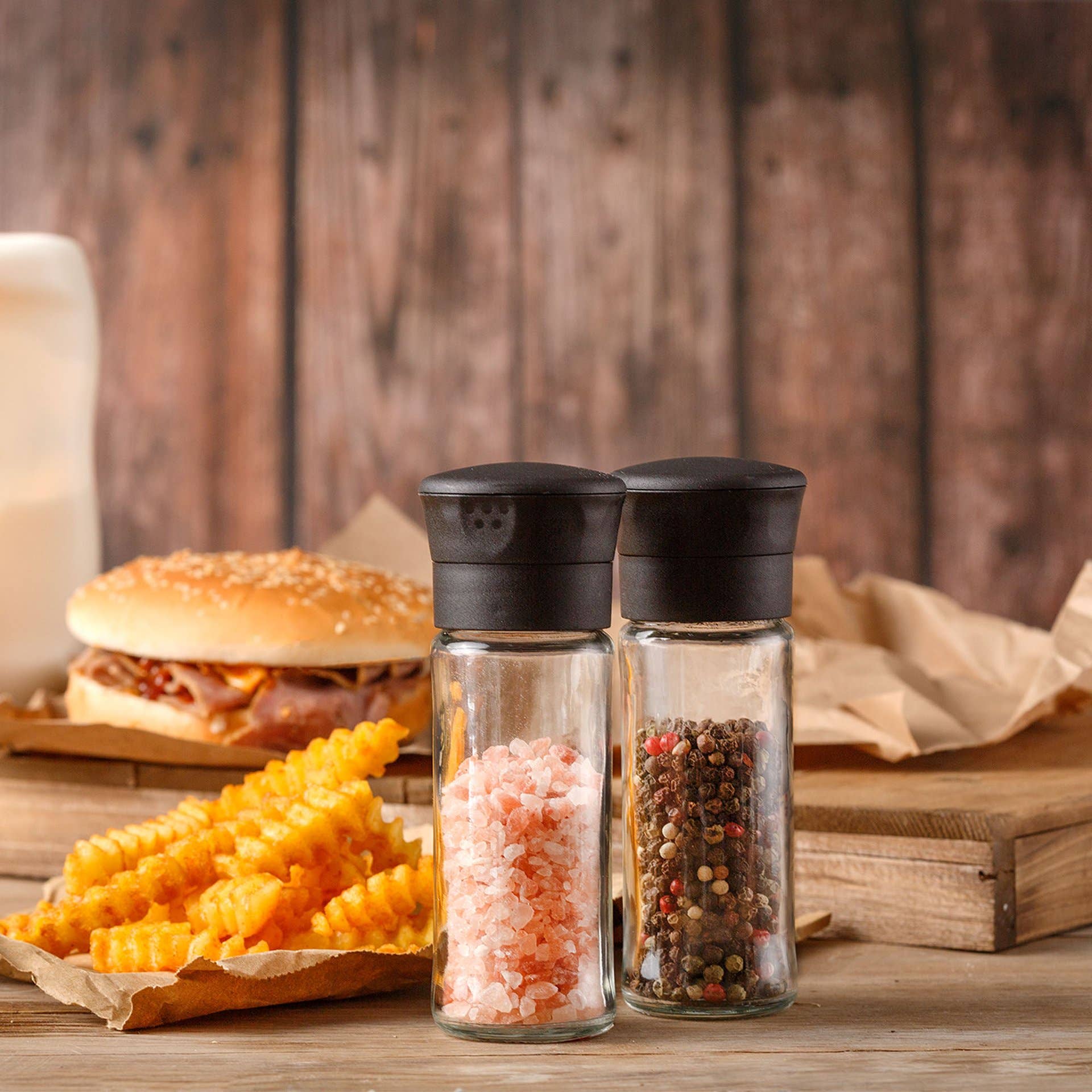 Crystalia - Wholesale Pepper Mill - Pepper Grinder with Ceramic Mechanism, Set of 20