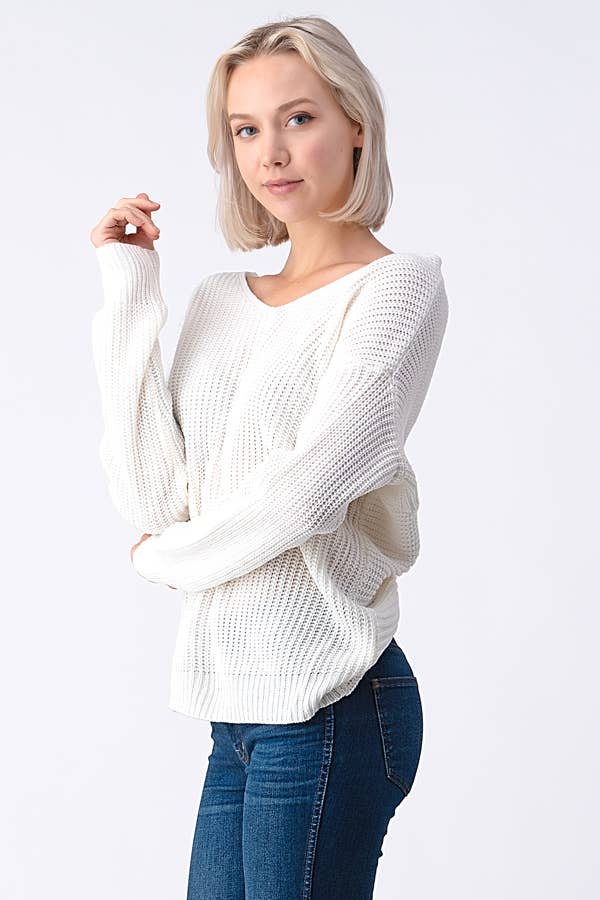 miroh - Wholesale Knit Sweater - Women's - Cross Back Sweater3