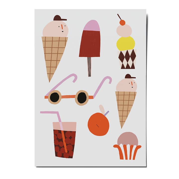 nuukk GmbH - Wholesale Sublimation Transfer - Ironing pictures - ice cream1