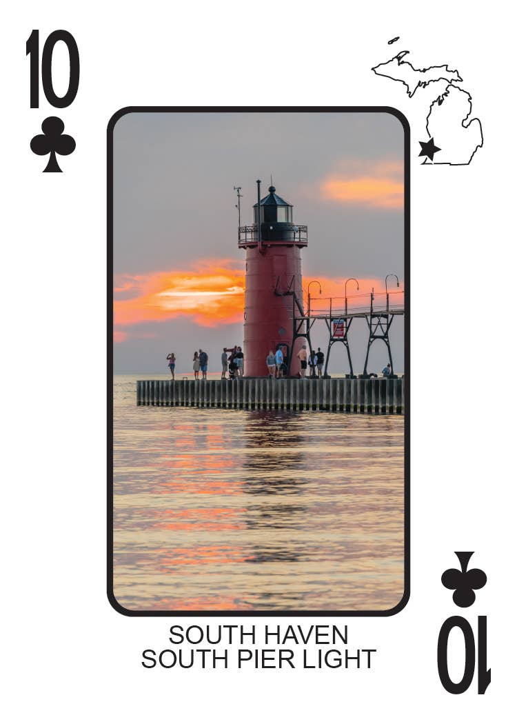 Phil Stagg Photography - Wholesale Playing Cards - LIGHTHOUSES OF MICHIGAN - Playing Cards - Euchre Friendly23