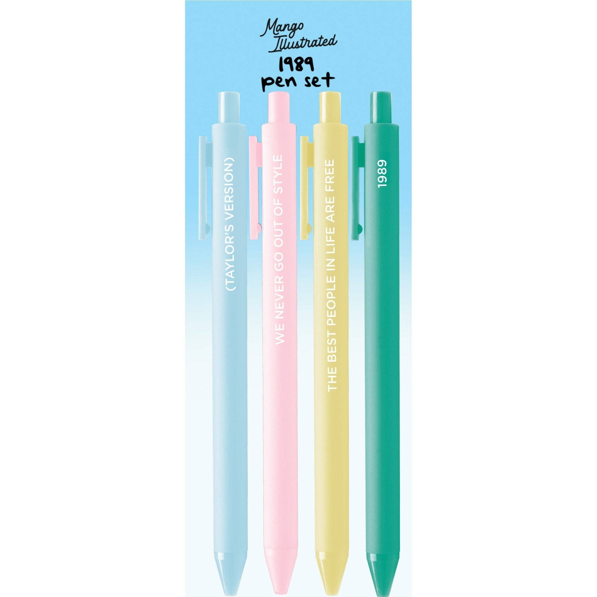 MangoIllustrated – wholesale Pen – 1989 gel pen set2