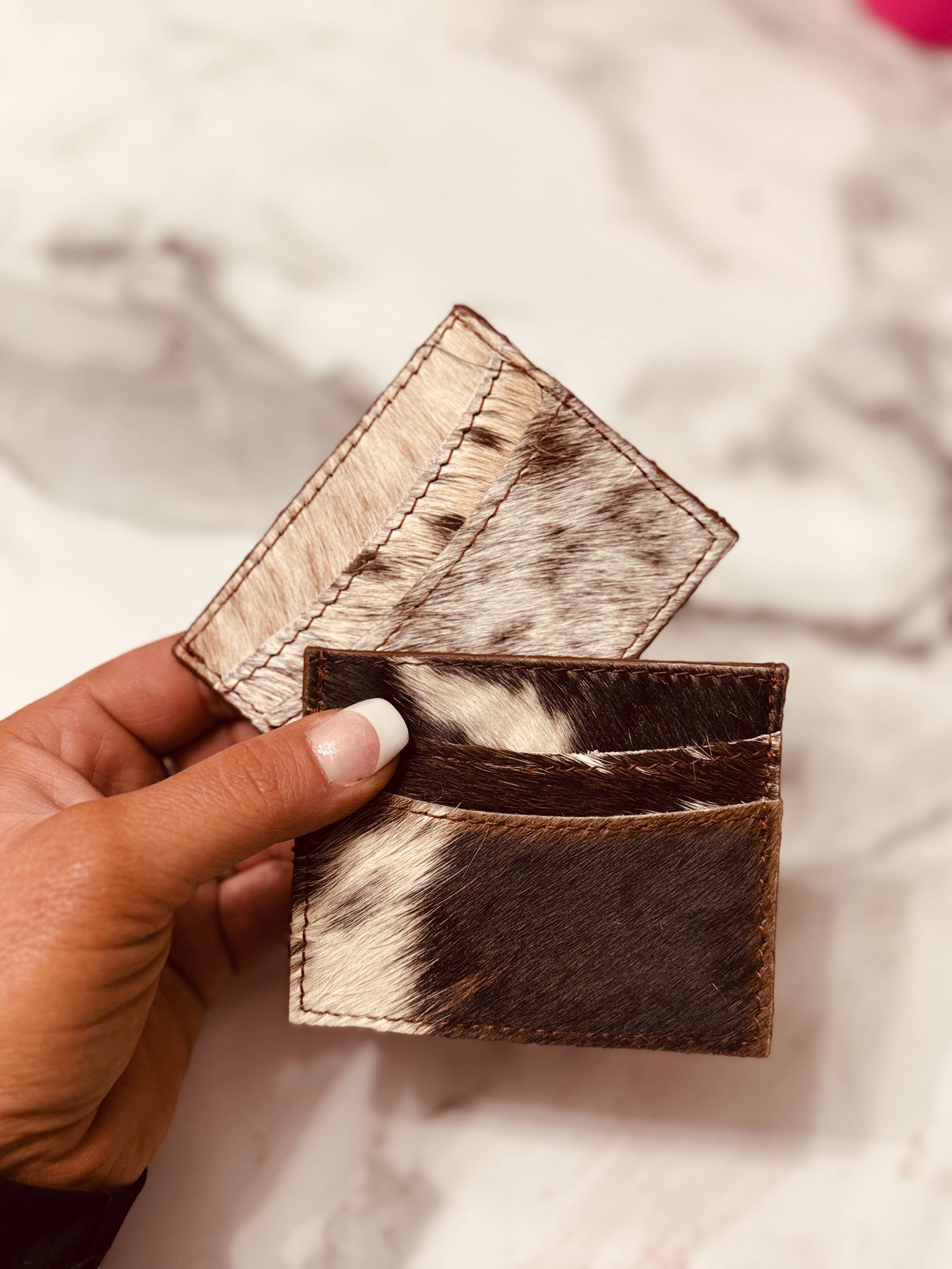 FRINGE & LUXE - Wholesale Wallet - Unisex - Double  sided Nomad card holder - leather and cowhide0