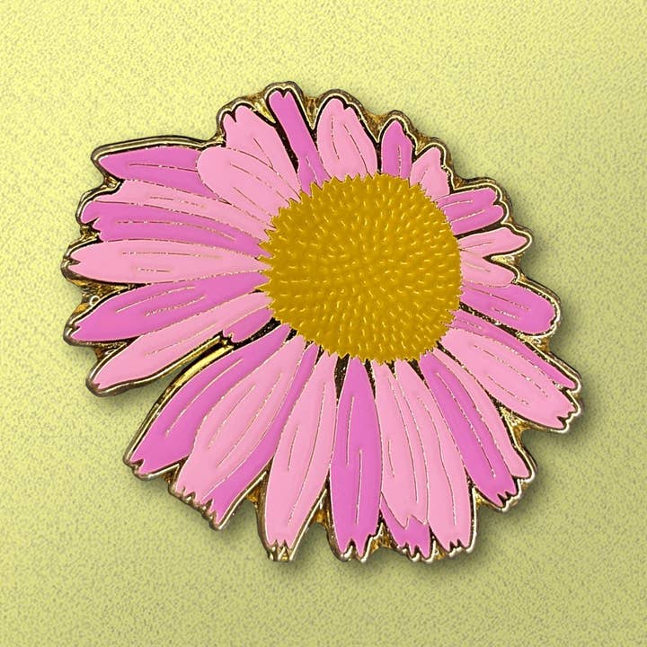 Lilla Coneflower Blossom Emaljestift for engroshandel hos Anima