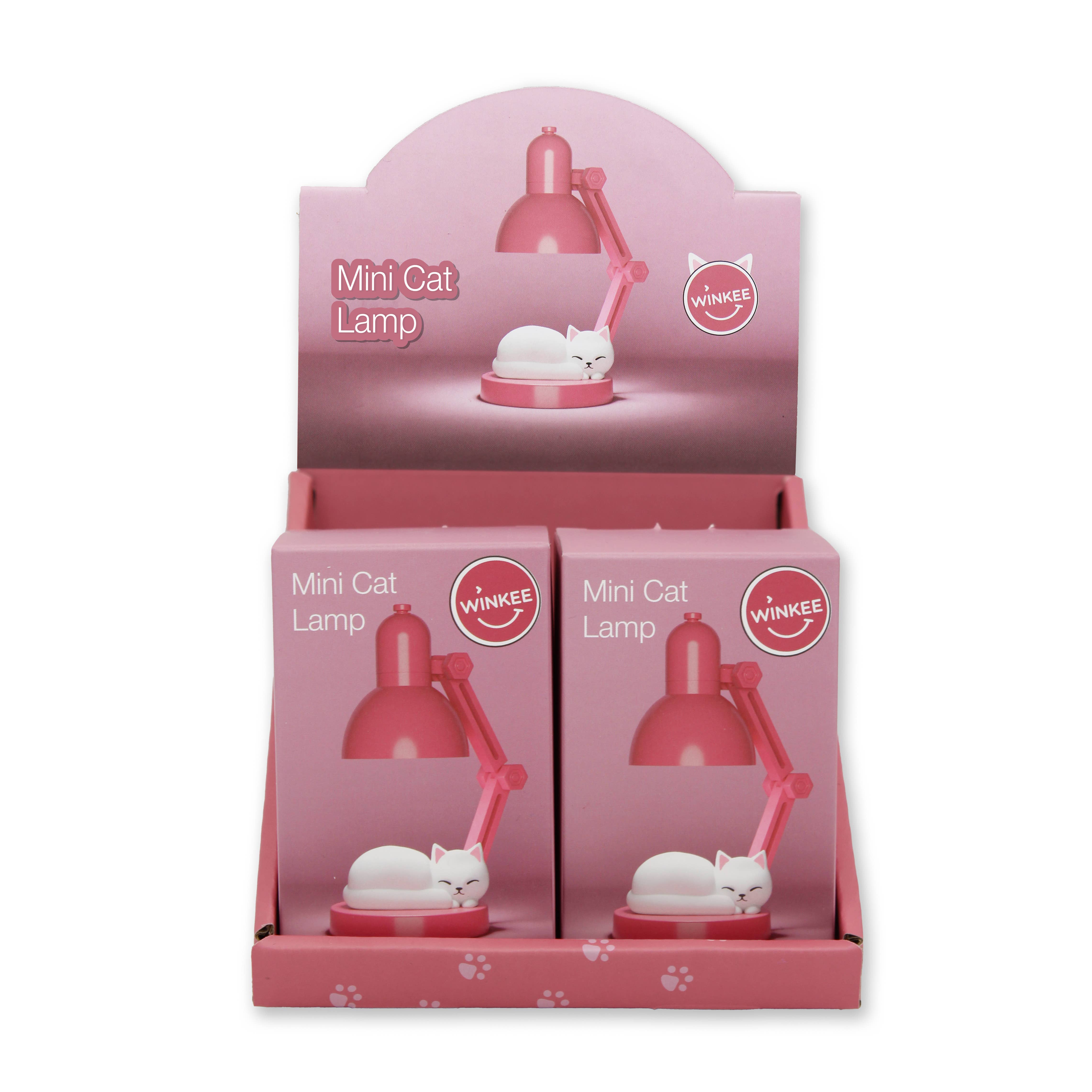 MAGS - Wholesale Night Light - Mini Lamp Cat | Night Light Pink1