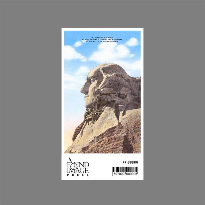 Found Image Press - Wholesale Sticker - Sticker DS-81 Mt. Rushmore, with Scaffolding1