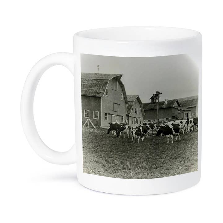3dRose - Wholesale Coffee Mug - 3dRose, Magic Lantern Slide Holstein Cattle Barns Wisconsin Farming, Mug8