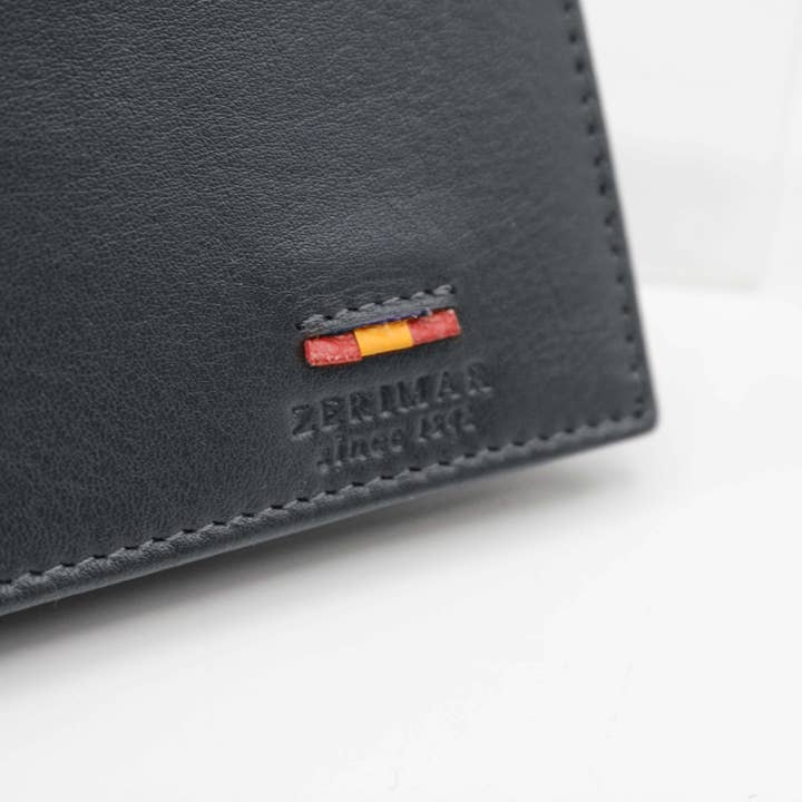 Zerimar 1942 - Wholesale Wallet - Men's - Men's leather wallet purse card holder 10x9 cm 3