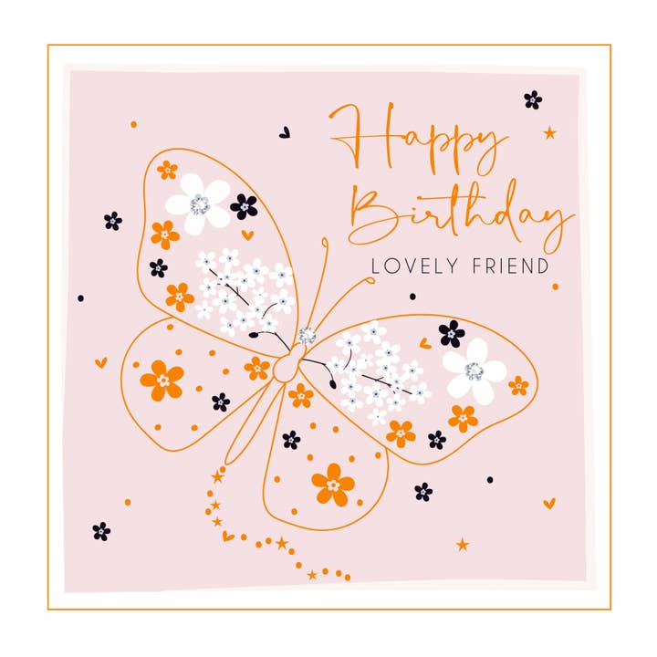 Tillykke med fødselsdagen dejlige ven for engroshandel hos Belly Button Designs