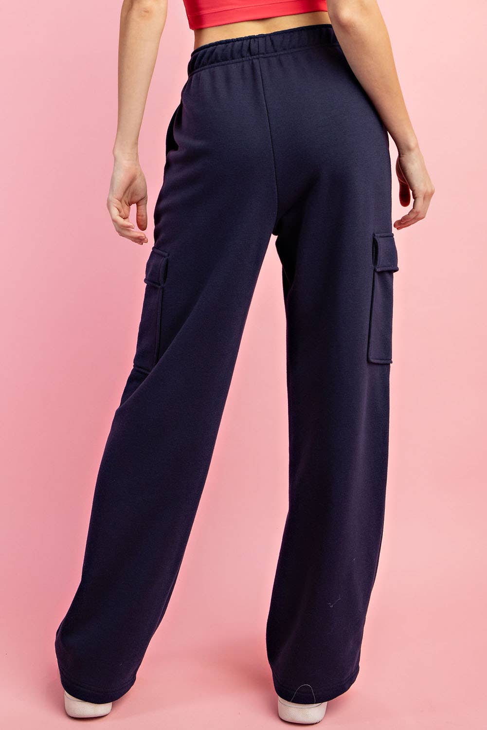Rae Mode - Wholesale Pants - Women's - FRENCH TERRY STRAIGHT CARGO SWEATPANT22