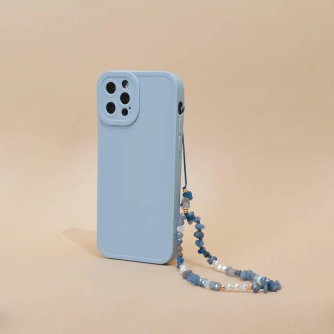 Beaded Phone Strap - Ocean Eyes for wholesale by Coconut Lane