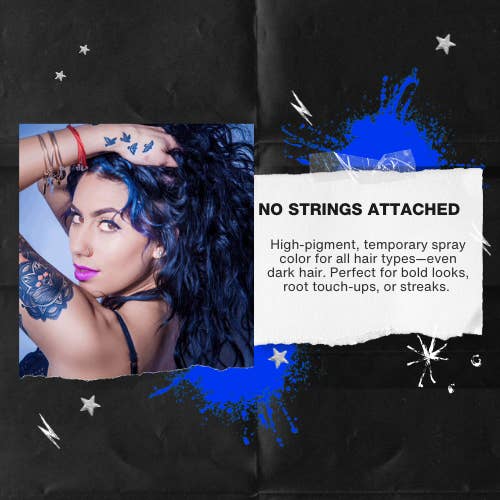 Manic Panic - Wholesale Hair Dye - Rockabilly Blueâ„¢ - Amplifiedâ„¢ Temporary Spray-On Color and Root Touch-Up