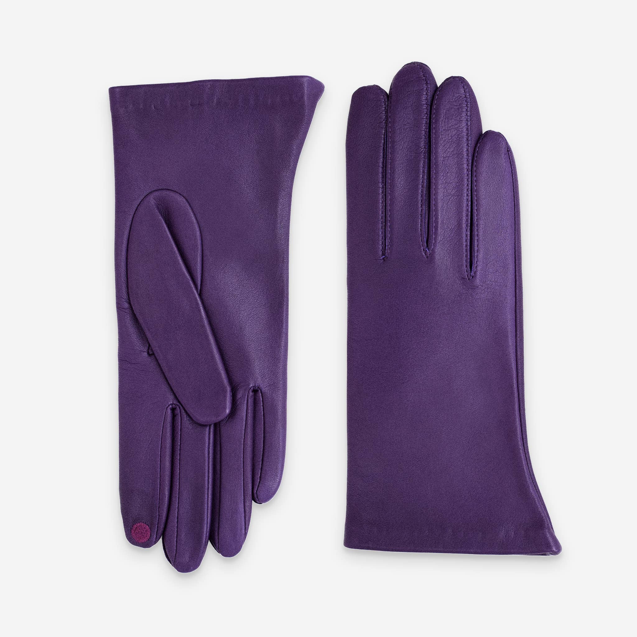 Glove Story - Wholesale Gloves - Women's - lambskin-leather-gloves-silk-lining-touchscreen-21001ST10