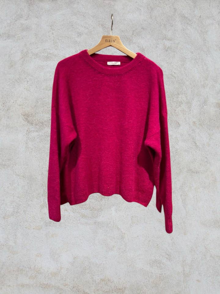 NAÏS PARIS - Wholesale Knit Sweater - Women's - Round neck long sleeve sweater in 30% superfine alpaca4