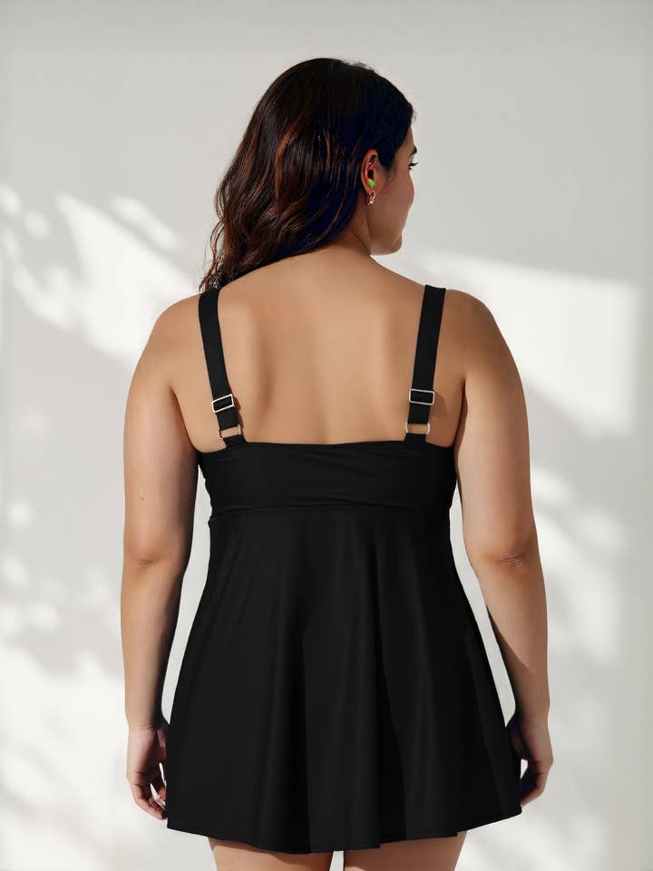 Calypsa - Wholesale Swim Top - Women's - Amber Tankini Swim Top | Plus Size1