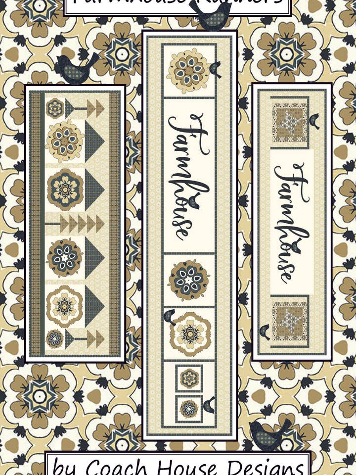 Farmhouse Runners Quilt Pattern for wholesale by Coach House Designs
