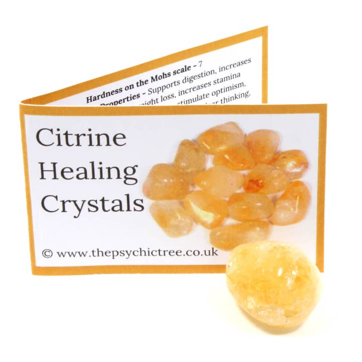 Citrine Crystal & Guide Pack for wholesale by The Psychic Tree