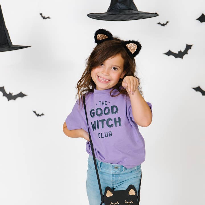 The Good Witch Club tee, halloween shirt for girls for wholesale by The Wishing Elephant