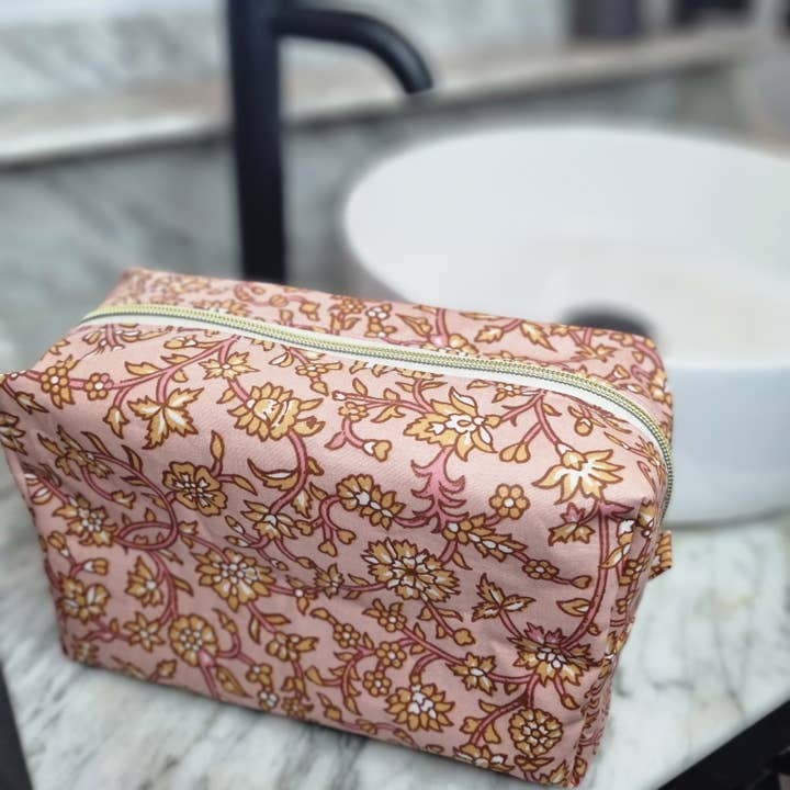 Maxi basket case Bicolour Gaïa/Rosa for wholesale by Alice et Jeanne