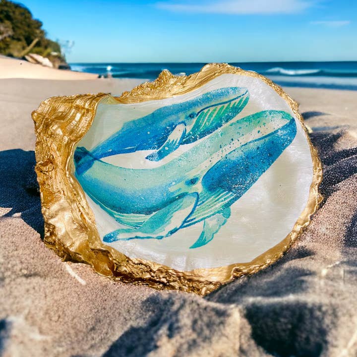 Oyster Shell Trinket Dish, Whale Trinket Dish for wholesale by Shells by Shea