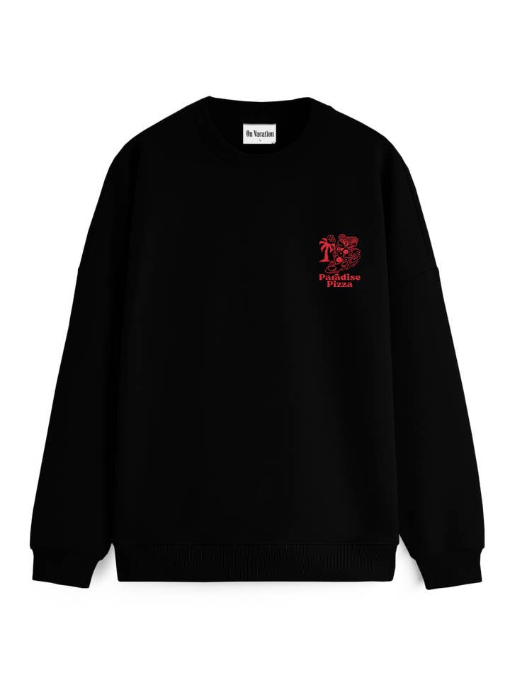 Sort Paradise Pizza Sweater - Sort for engroshandel på Faire