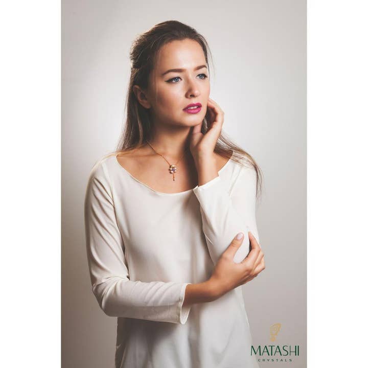 Matashi - Wholesale Pendant/Charm Necklace - Champagne Gold Plated Necklace with Teddy Bear Design9