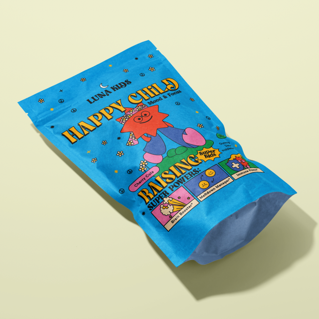 SubLuna - Wholesale Oral Supplement/Vitamin - Happy Child: Mood & Brain Gummy - Cherry Cola flavor2