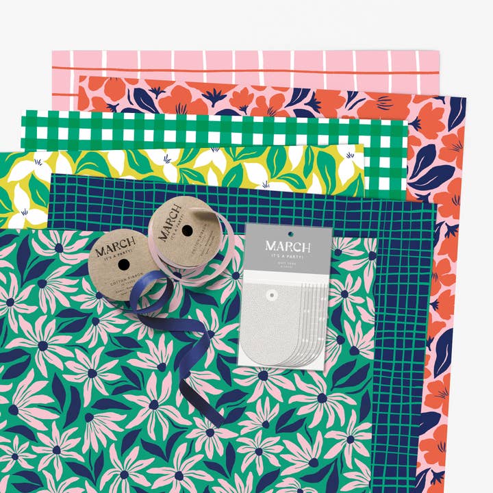Floral – Gift Wrap Kit for wholesale by March Party Goods