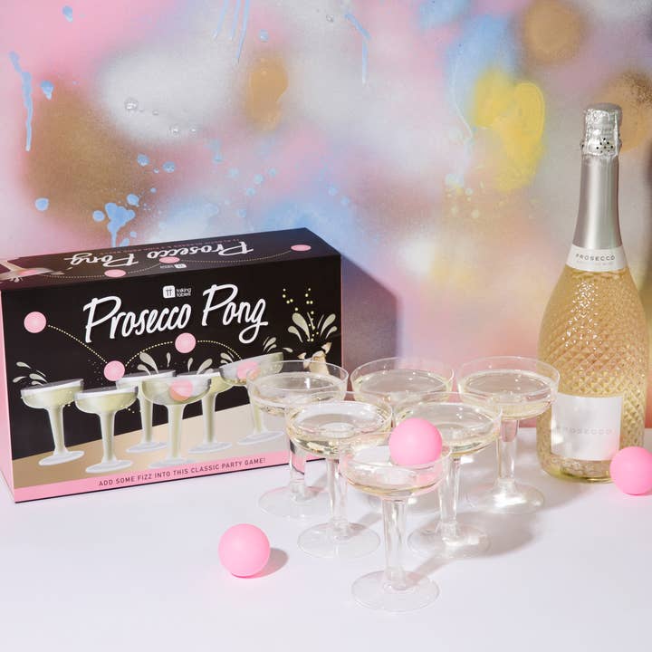 Talking Tables USA - Wholesale Board Game - Prosecco Pong Drinking Party Game | Games Night | Hen Party|