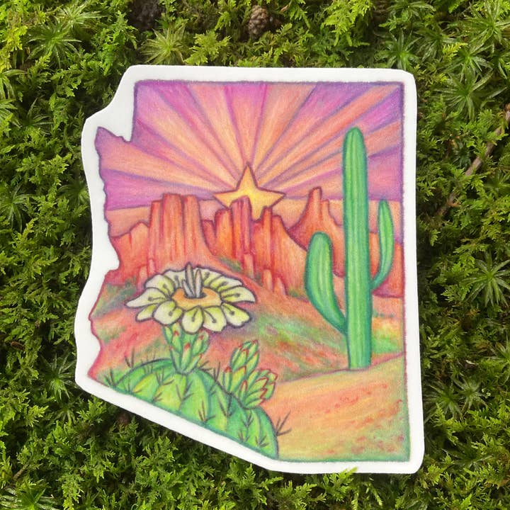 Adesivo Arizona State por atacado de Wandering Arts and Crafts