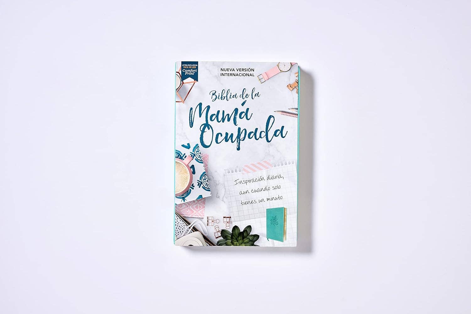 HarperCollins Christian Publishing - Wholesale Religion - NVI, Biblia de la Mamá Ocupada, Leathersoft, Turquesa1