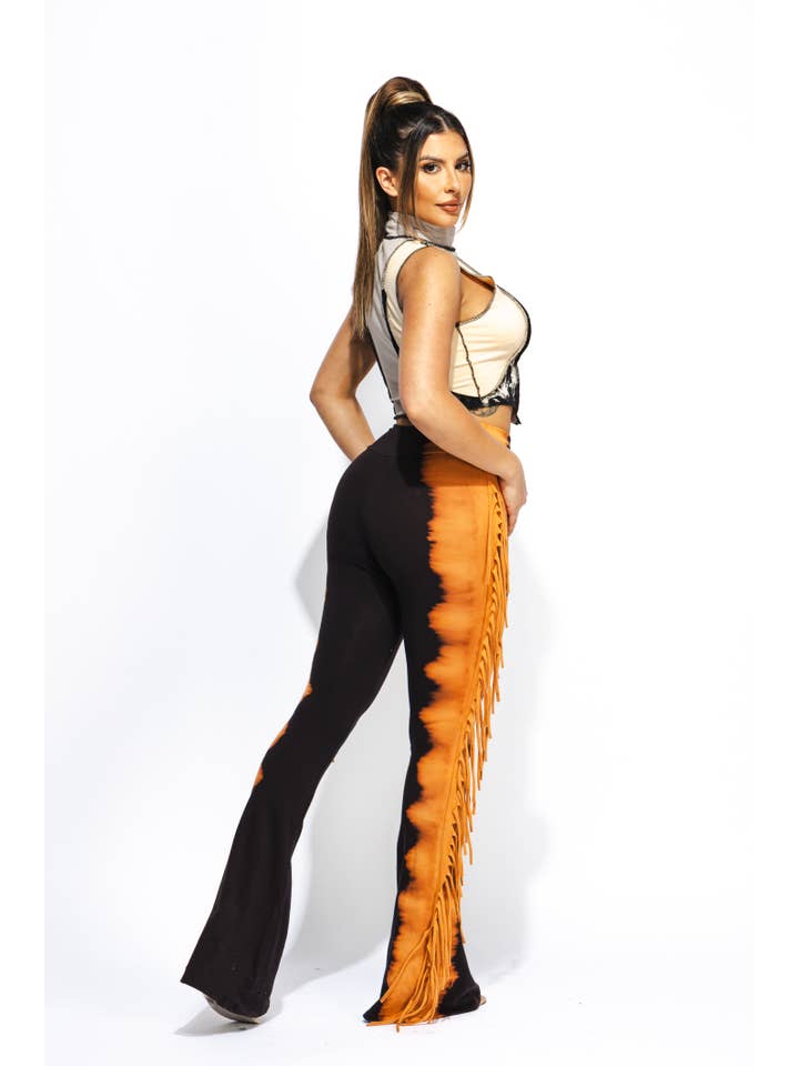 K Too - Wholesale Pants - Women's - Two tone fringe pants